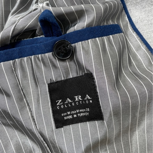 Zara Grey Blazer Jacket - Picture 2 of 7